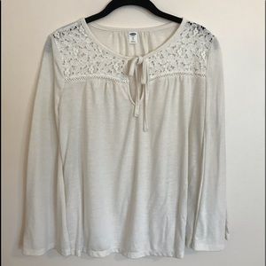 Old Navy Off White Blouse